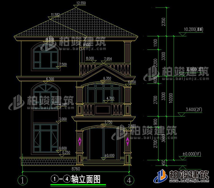 正立面图